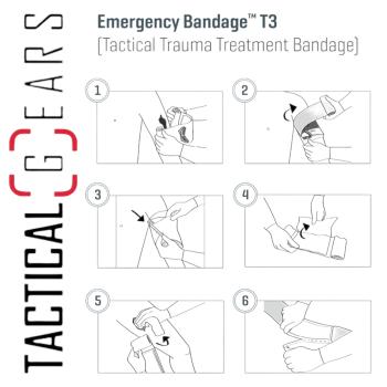 FIRST CARE EMERGENCY BANDAGE™ T3 (TACTICAL TRAUMA TREATMENT BANDAGE)